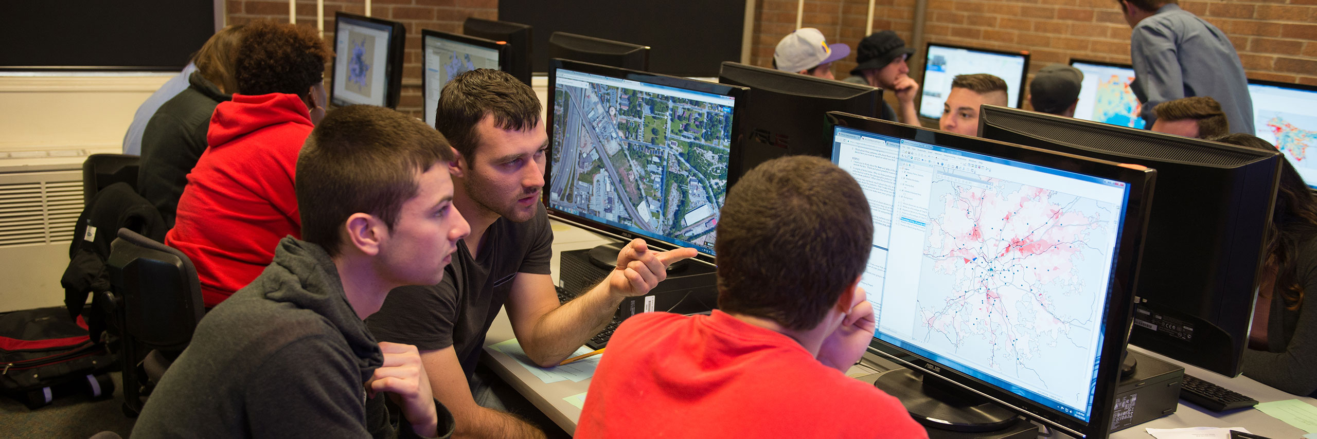 Students working together.