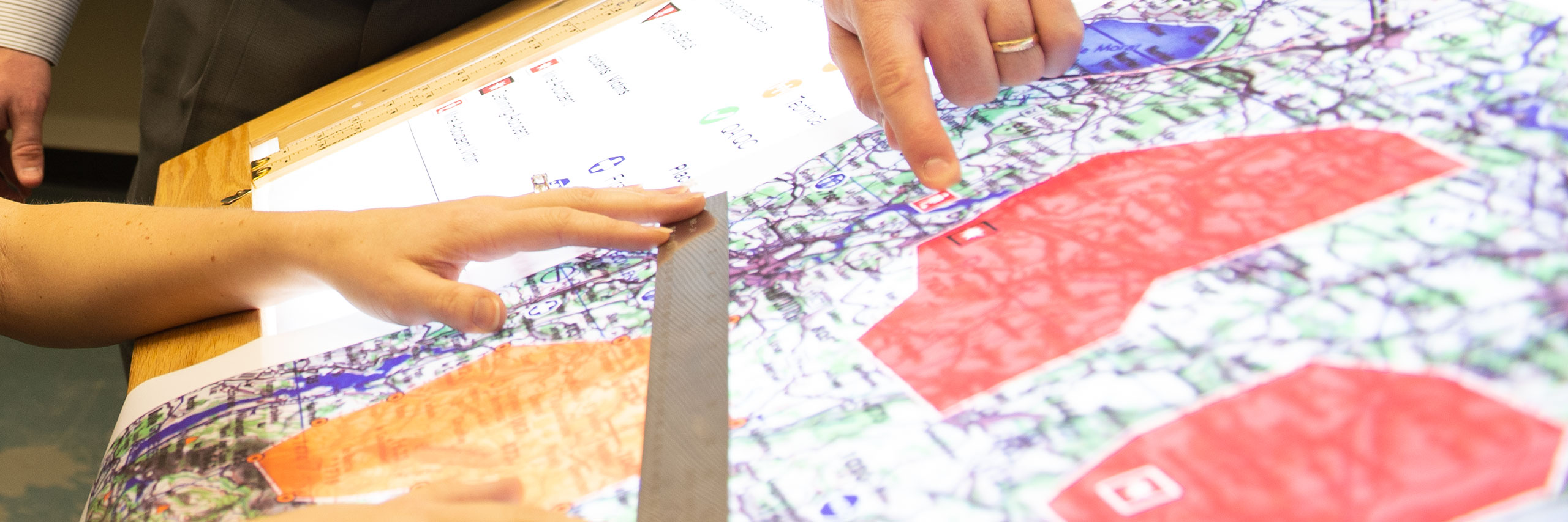 Student on a mapping class.