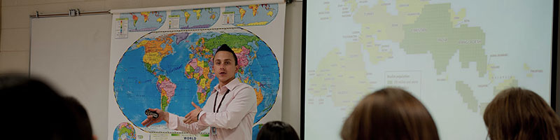 Professor lecturing.