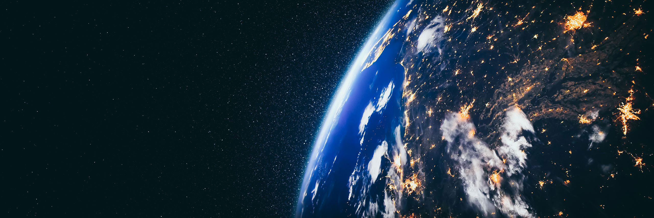 Earth seen from the space.